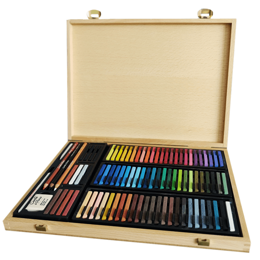 Pastel Seco Conté à Paris Carré 84 Cores Estojo Madeira